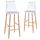 Chaise haute de bar blanche