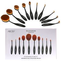 PINCEAUX DE MAQUILLAGE pinceaux de maquillage ovale set de doux fond de t PINCEAUX DE MAQUILLAGE pinceaux de maquillage ovale set de doux fond de t