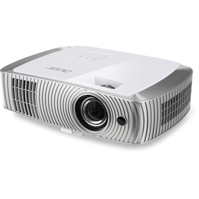 H7550ST Videoprojecteur DLP-3D, resolution 1920x1080, luminosite 3000 lumens, contraste 16000:1 (dynamique), distance projection 0.9 m-4.6 m, taille image 137 cm-762 cm, 2 haut-parleurs 10W, interfaces VGA/HDMI/component//S-Video/MHL, garantie 2 ans