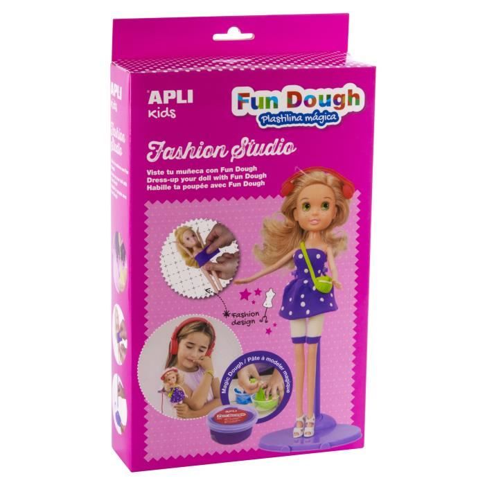APLI Boite poupée à habiller en pâte Fun Dough - Blonde