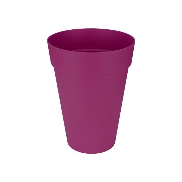 ELHO Pot de fleurs rond haut Loft Urban - Ø 35 cm - Rouge cerise