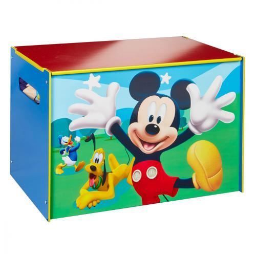 MICKEY ET SES AMIS - Coffre à jouets - Coffre de rangement pour chambre d'enfant