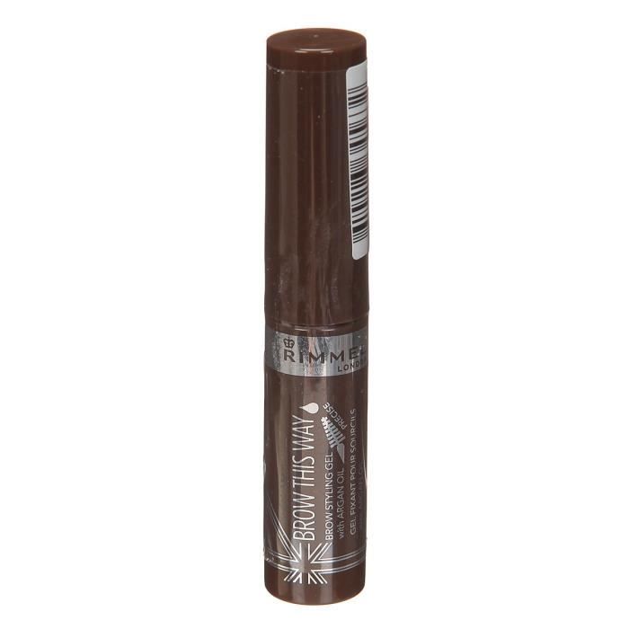 RIMMEL Mascara à sourcils Brow This Way - A l´huile d´argan - Marron clair