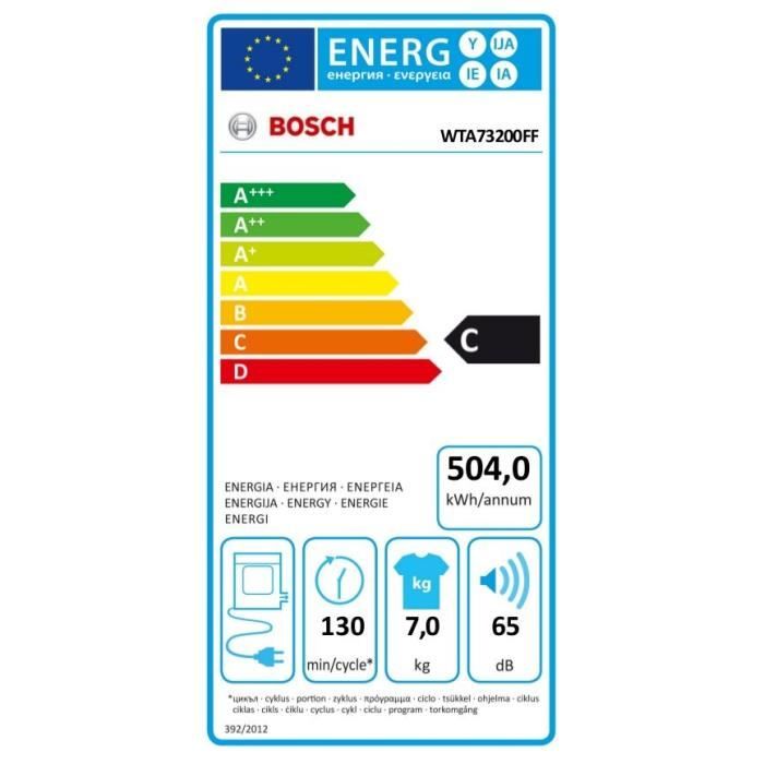  WTA73200FF - Sèche linge - 7kg - Evacuation1