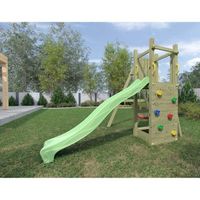 TOBOGGAN Plateforme de jeux en bois Funny Modèle 5 Naturel TOBOGGAN Plateforme de jeux en bois Funny Modèle 5 Naturel