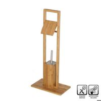 SERVITEUR WC Dérouleur + support brosse wc bambou SERVITEUR WC Dérouleur + support brosse wc bambou