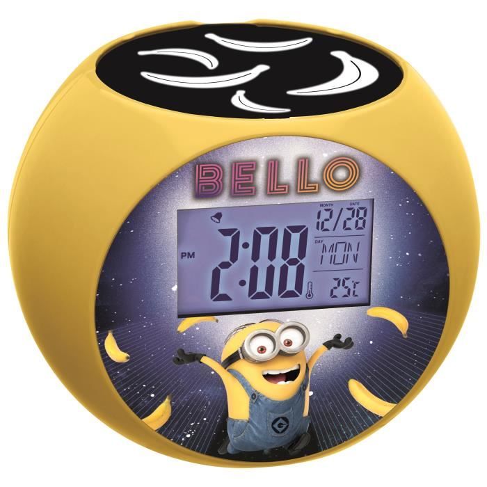 LEXIBOOK - LES MINIONS - Réveil Projecteur Enfant
