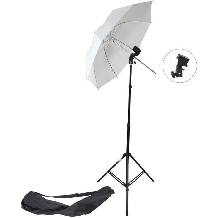 Kit 2 Supports Barre Crossbar DynaSun EL9312 - Pour Fond Photo Studio Vidéo, Trépied - Installation Rapide, Dimensions 23x6 Cm