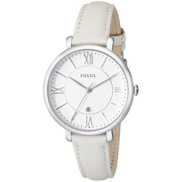 montre fossil femme cuir beige