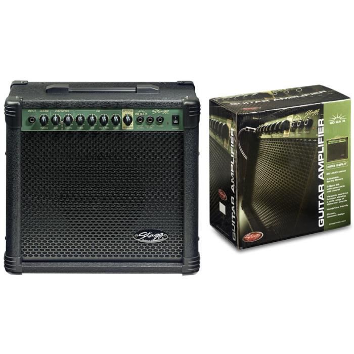 STAGG Ampli Guitare 20 W RMS Réverbe A Ressort