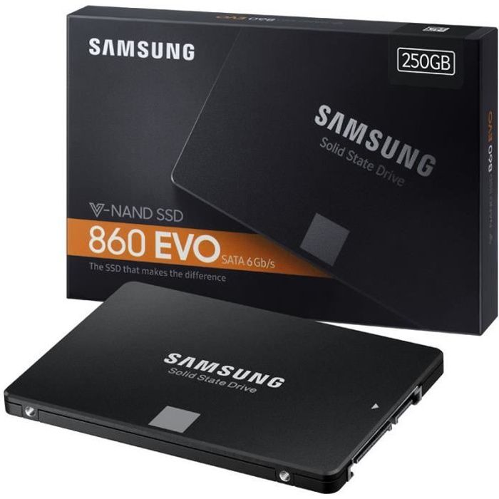SAMSUNG SSD interne 860 EVO - 250Go - Format 2.5\