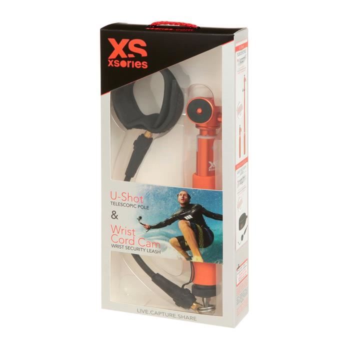 XSORIES Perche Selfie avec CordCam Xs Combo - 1,4 m - Orange