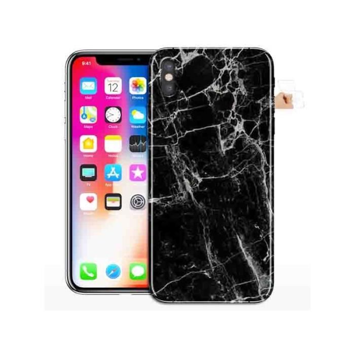 coque iphone xr silicone marbre