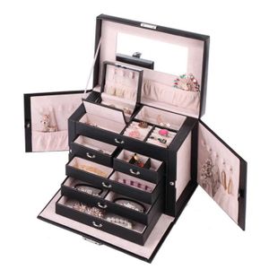 BOITE A BIJOUX Rowling Boîte à Bijoux Noir Coffret/Présentoir à B