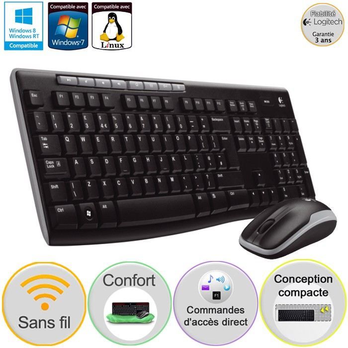 Logitech Wireless Combo MK260   Achat / Vente PACK CLAVIER   SOURIS