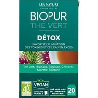 COMPLÉMENT MINCEUR BIOPUR Thé vert - Détoxication - 30 g COMPLÉMENT MINCEUR BIOPUR Thé vert - Détoxication - 30 g