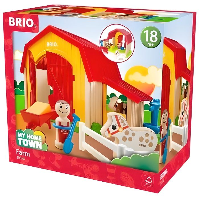 BRIO - My Home Town - Ferme Des Animaux - Jouet en bois
