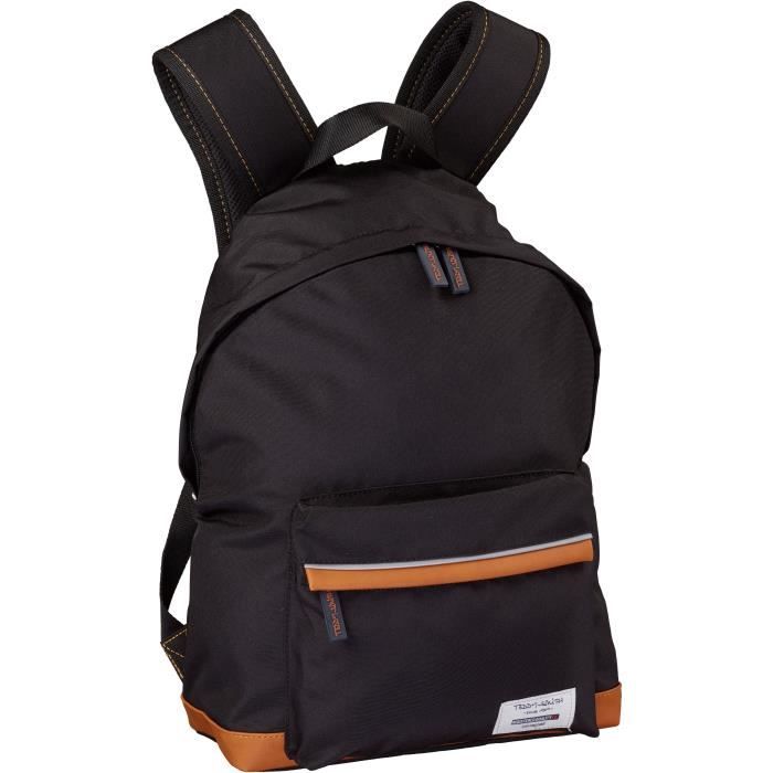 TEDDY SMITH Sac à Dos - 1 Compartiment - 29 cm - Noir - Collège & Lycée - Enfant Garçon