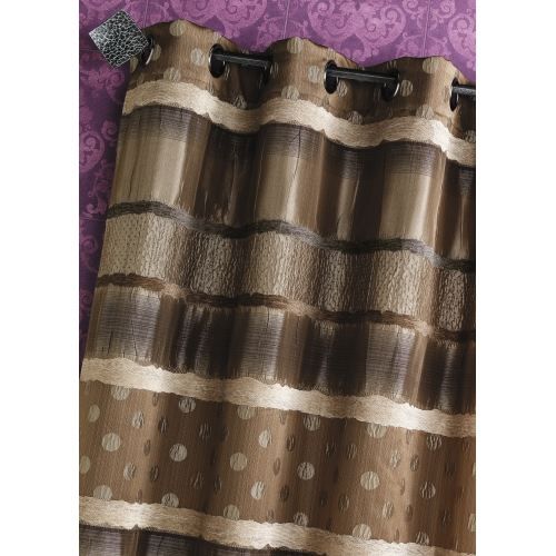 Rideau Jacquard Pois et Rayures Taupe 140 x 260cm - Achat / Vente ... Rideau Jacquard Pois et Rayures Taupe 140 x 260cm - Achat / Vente ...