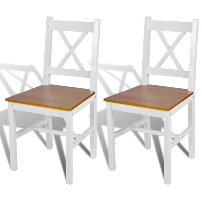 2pcs chaise salle manger confort en bois blanc naturel durable faciles nettoyer haute qualit pour salon - Chaise Salle A Manger Confortable 2pcs chaise salle manger confort en bois blanc naturel durable faciles nettoyer haute qualit pour salon - Chaise Salle A Manger Confortable