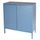 Commode avec 2 portes en MDF coloris bleu - 74x70x