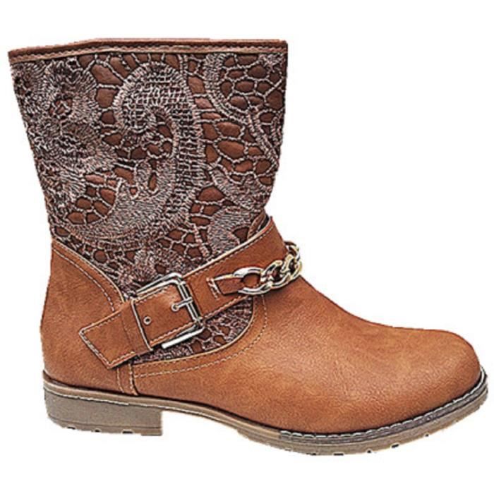 bottine dentelle femme