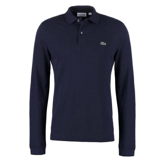 Polo Longues Achat Lacoste Manches Marine Bleu Vente MUVzqSp