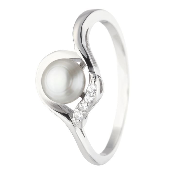 NACRE DE PERLE Bague Argent 925° et Perles de Culture Femme