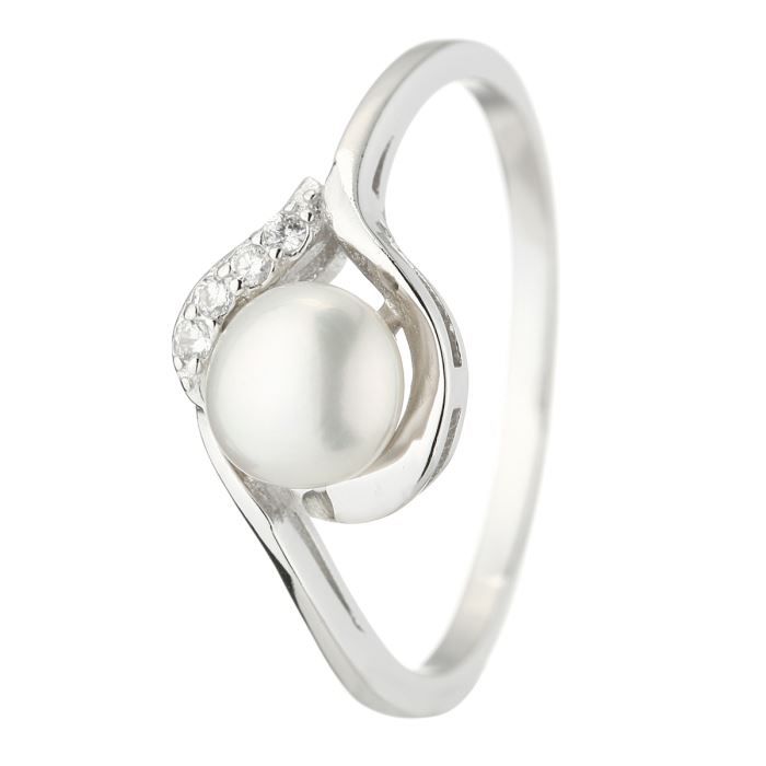 NACRE DE PERLE Bague Argent 925° et Perle d'Eau Douce Femme