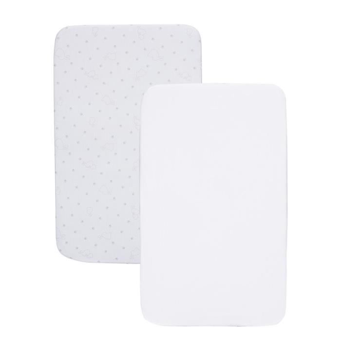 CHICCO Draps housse Next 2 Me Lot de 2 Fairy tale