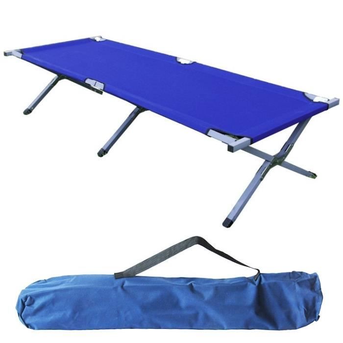 Lit de camp CANADA BLEU, lit d