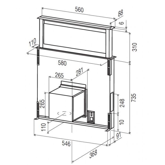 LICENA 60 - Hotte Tiroir 60 Cm Plan De Travai1