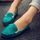 Mode Femme Chaussures Couleur Pure Empeigne en Pel