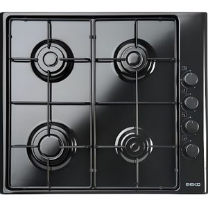 PLAQUE GAZ TABLE DE CUISSON 4 FOYERS GAZ BEKO HIZG64120SB