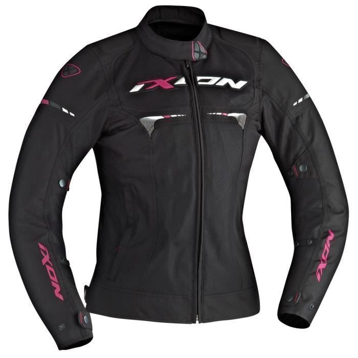 IXON Blouson de moto Pitrace lady - Noir / Fushia