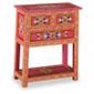 Buffet Avec Tiroirs Bois Massif De Manguier Peinture Rose Achat