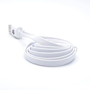 I-PAINT Câble plat/Lightning/1 m?tre - Blanc