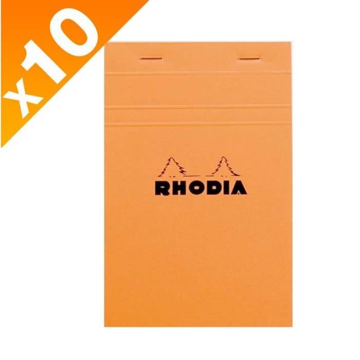Rhodia - 10 Blocs direction couverture orange A5