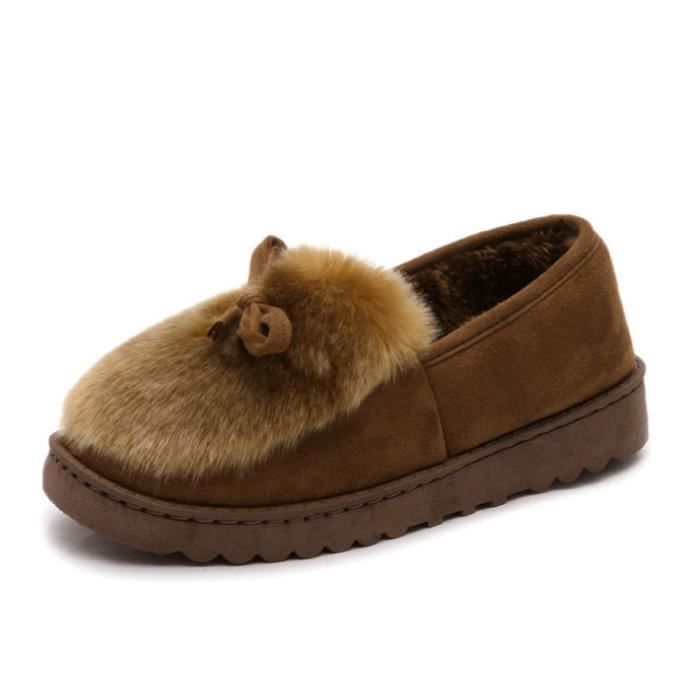 rose Fxg Hiver xz065jaune40 jaune Chaussure Épaisé Chaussures Fond Femme Noir rouge Peluche gris OqwBxP5Y