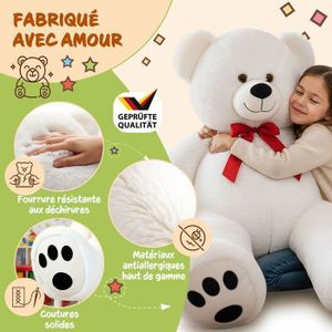 peluche nounours blanc