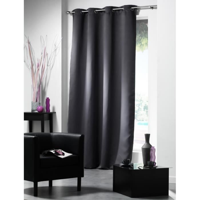 RIDEAU OCCULTANT 140 x 250 GRIS FONCE - Achat / Vente rideau 100 ... RIDEAU OCCULTANT 140 x 250 GRIS FONCE - Achat / Vente rideau 100 ...