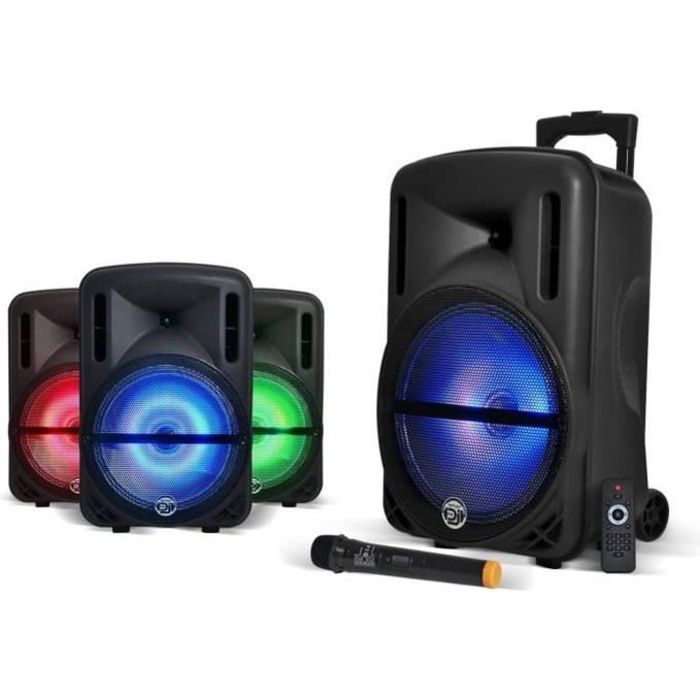 MYDEEJAY DJOON 12 Enceinte Autonome LED Bluetooth USB 500W