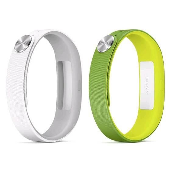 Sony Lot SmartBand 1 capteur + 2 bracelets blanc