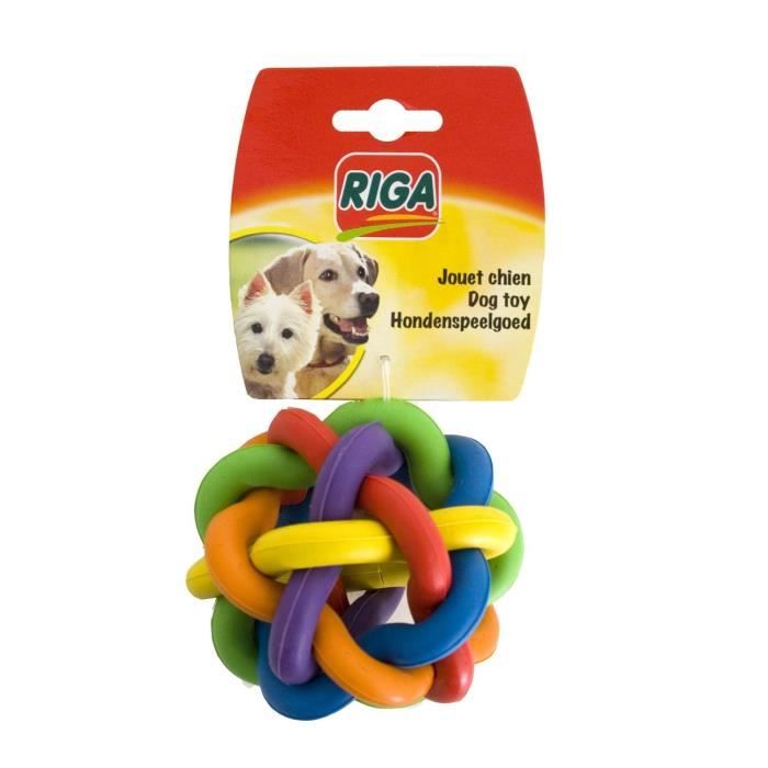 RIGA sphère caoutchouc GM CHIENS - couleur selon arrivage