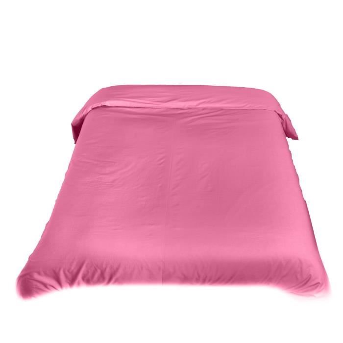 Housse de couette 200x200 fushia - Achat / Vente pas cher