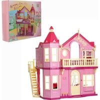 MAISON POUPÉE Grande Maison pliable, Adaptée Barbie et Steffi MAISON POUPÉE Grande Maison pliable, Adaptée Barbie et Steffi