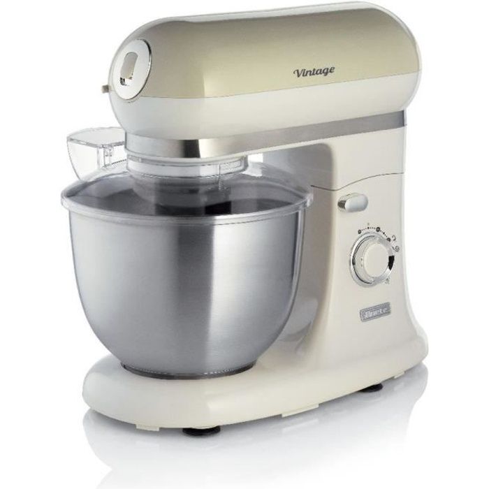 ARIETE 1588 Robot multifonctions - 2400 W - Capacité du bol 5,5 L - Design vintage - Beige