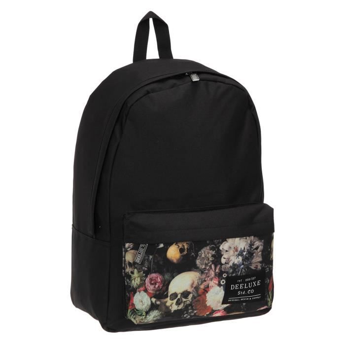 DEELUXE Sac à Dos Borne - 1 Compartiment - 9 à 12 ans - Adolescent - 43cm - Noir - Enfant Garçon
