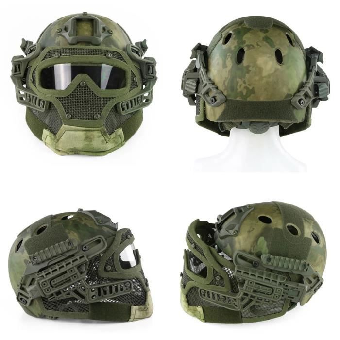 Casque Paintball Airsoft Ultime casque protec intégré avec masque