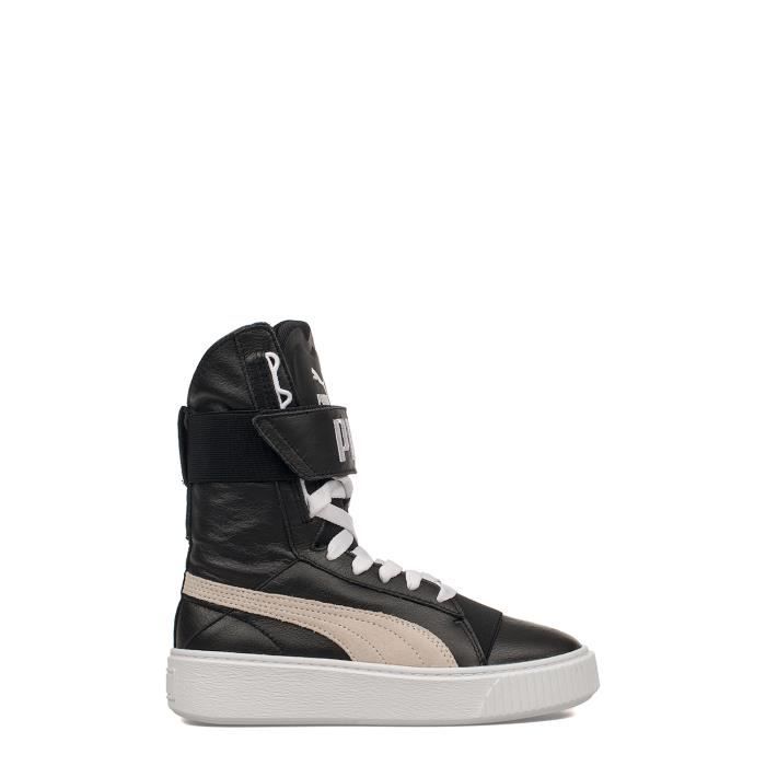 Femme Noir Baskets Cuir Puma 36408902 Montantes dvEqwWSaw